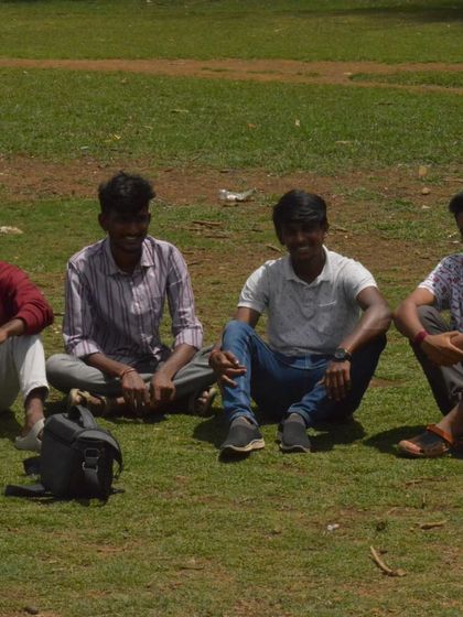 A duplicate of the group relaxing on the grass and just chilling. It's not always about hiking, sometimes it's just about enjoying the moment.