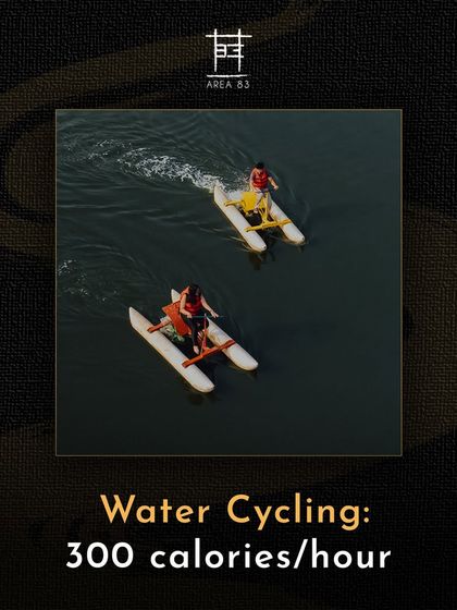 Water cycling is a unique way to explore the lake and burns about 300 calories per hour. Fun and fitness combined.