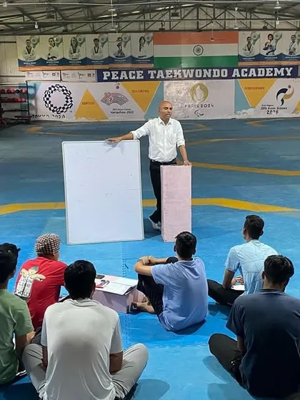 The classroom setting within our dojang. We believe in training both the body and the mind.