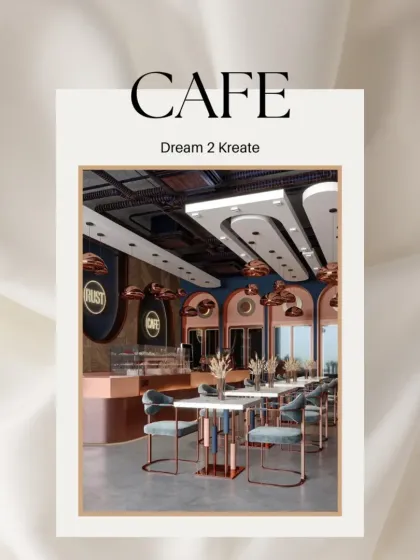 A promotional graphic for the "Rust Cafe" project.