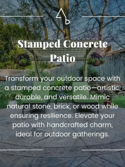 This post explains the benefits of a stamped concrete patio, a durable and artistic solution that can mimic natural stone or brick.
