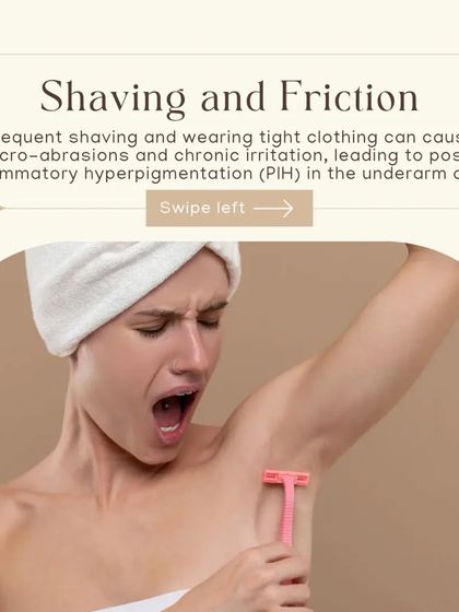 Dark underarms can be caused by several factors, including friction from shaving and tight clothing. Laser hair reduction can be a key part of the solution.