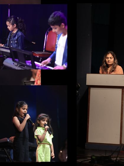 From young pianists to confident vocal duos, the concert stage is for everyone. This collage shows the range of our young performers taking command of the stage.