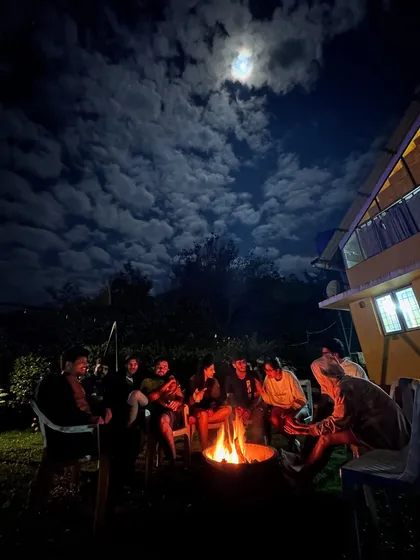 Our adventures don't end when the sun goes down. We gather around the campfire to share stories, sing songs, and build connections under a starry sky. This is where strangers become friends.
