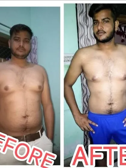 A two-month transformation from an online client. With a customized home workout and diet plan, he was able to achieve significant fat loss and build a stronger physique.