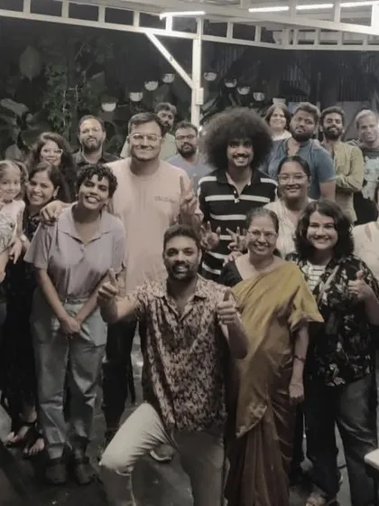 A group photo with the lovely folks who attended my show in Mysore. It's amazing to see people from all walks of life come together.